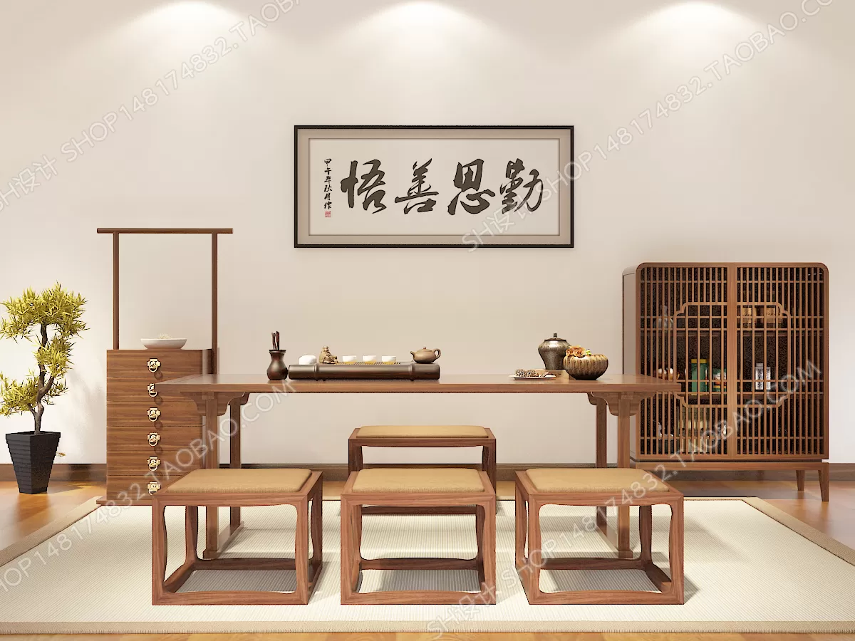 Tea Coffee Table – 3D Models – 1115