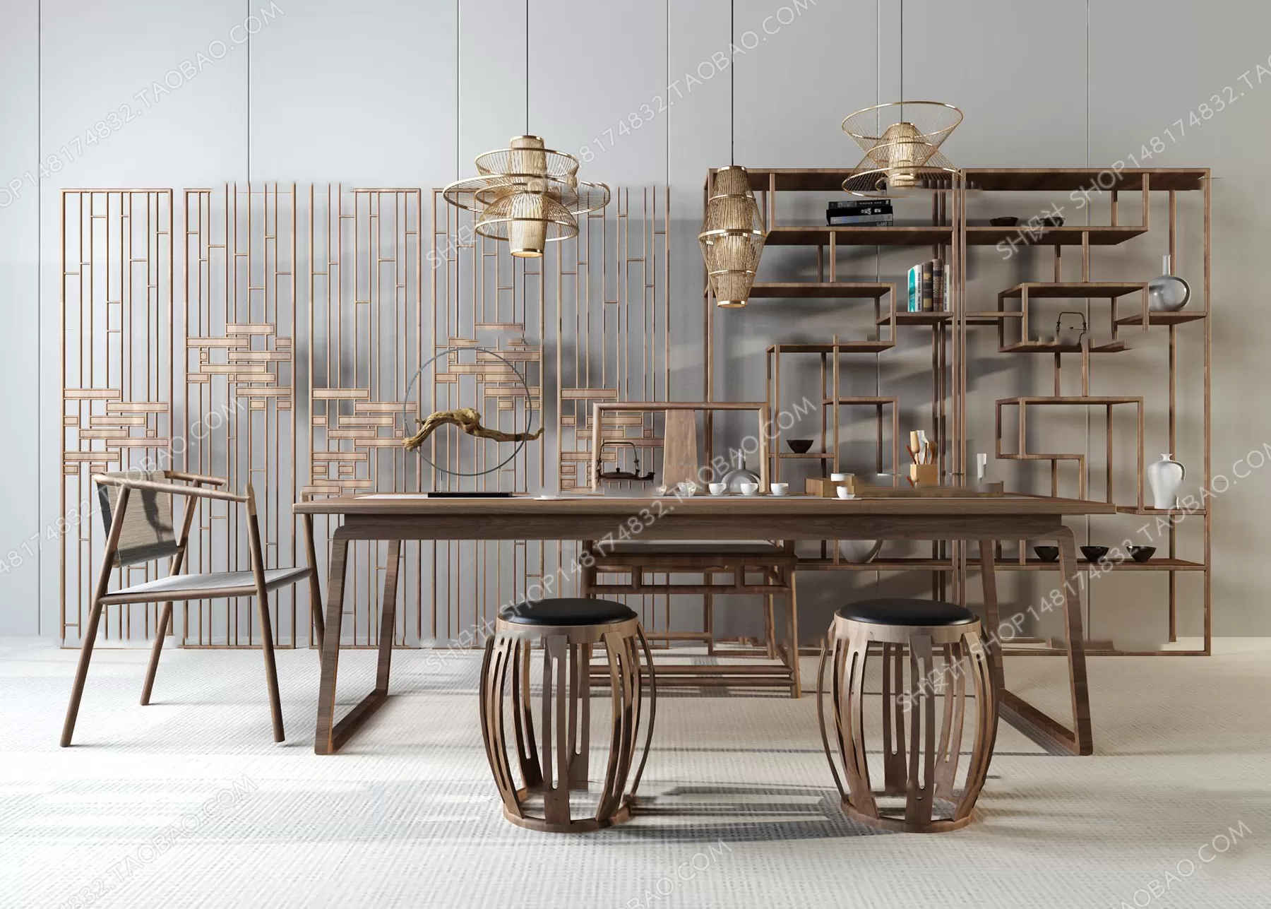 Tea Coffee Table – 3D Models – 1121