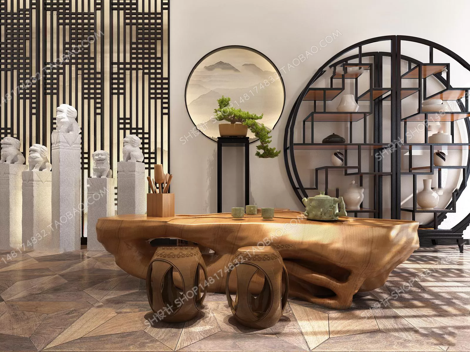 Tea Coffee Table – 3D Models – 1123