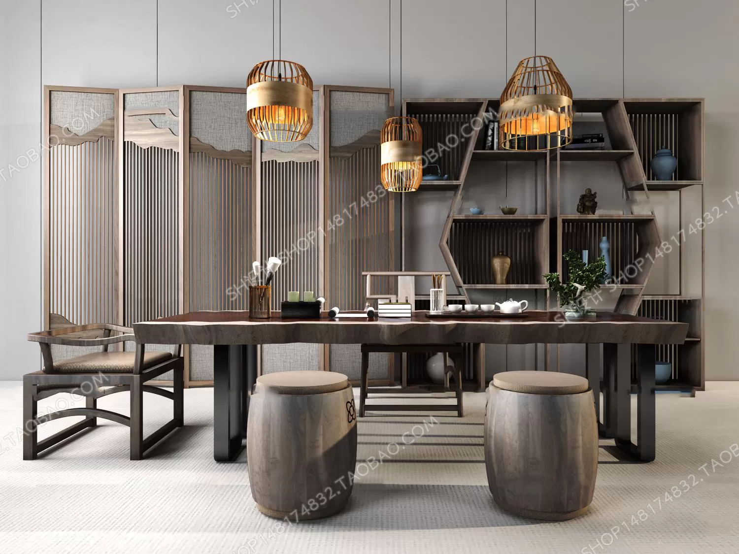 Tea Coffee Table – 3D Models – 1124