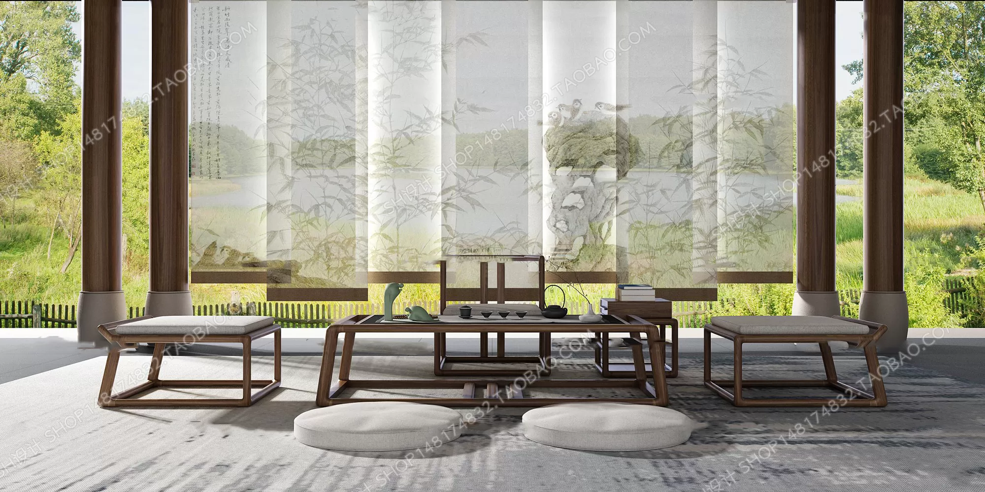 Tea Coffee Table – 3D Models – 1125