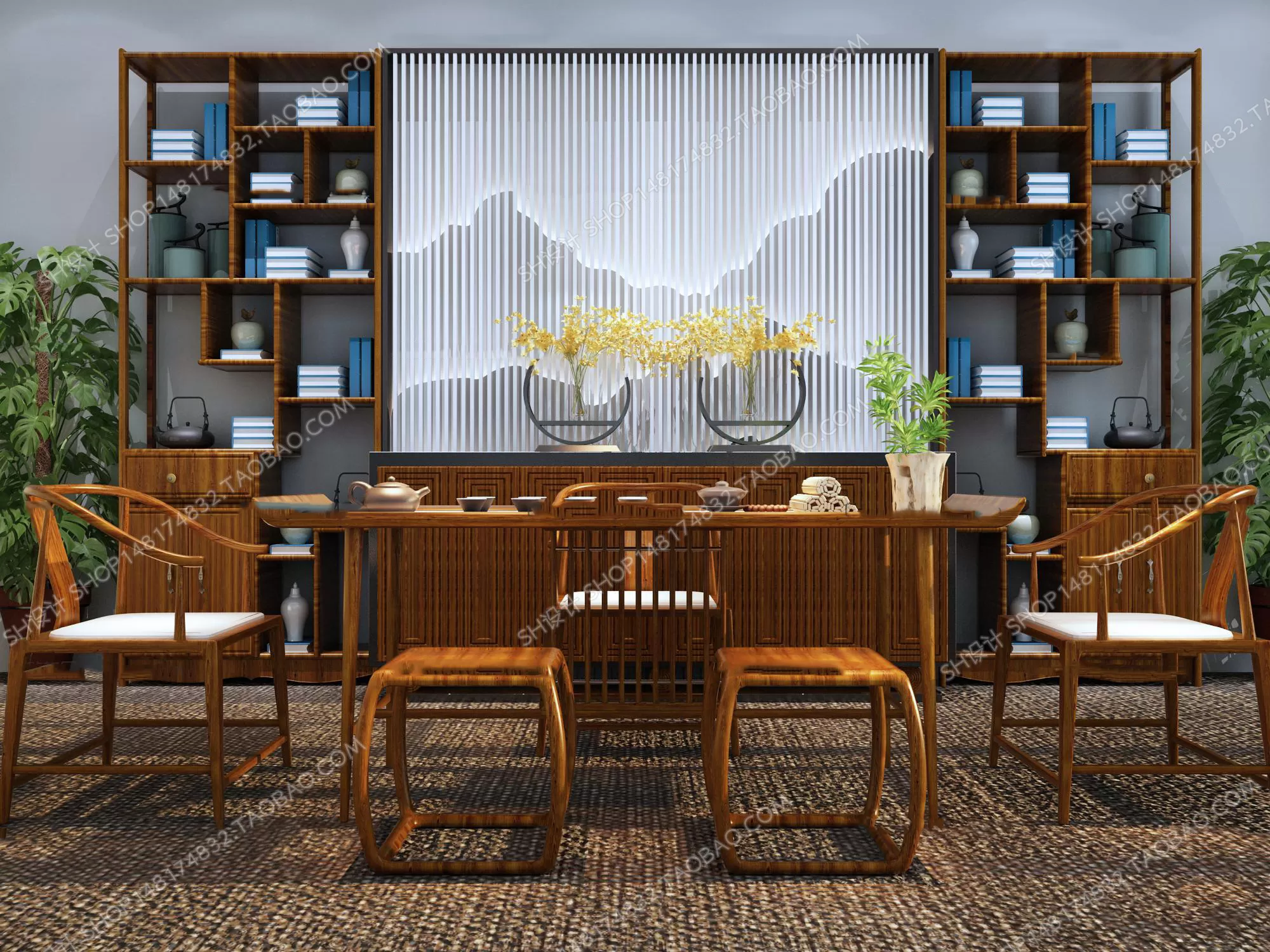 Tea Coffee Table – 3D Models – 1128