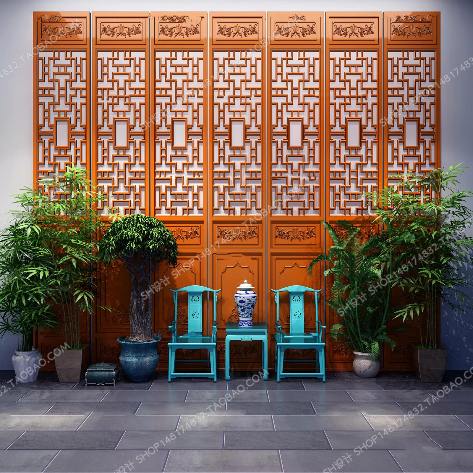 Tea Coffee Table – 3D Models – 1129