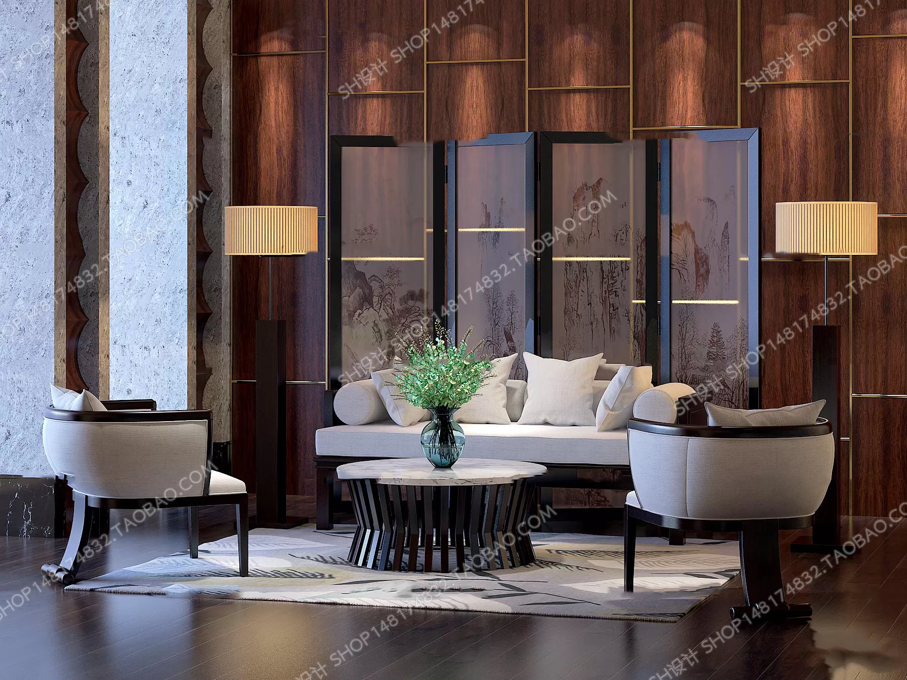 Tea Coffee Table – 3D Models – 1137