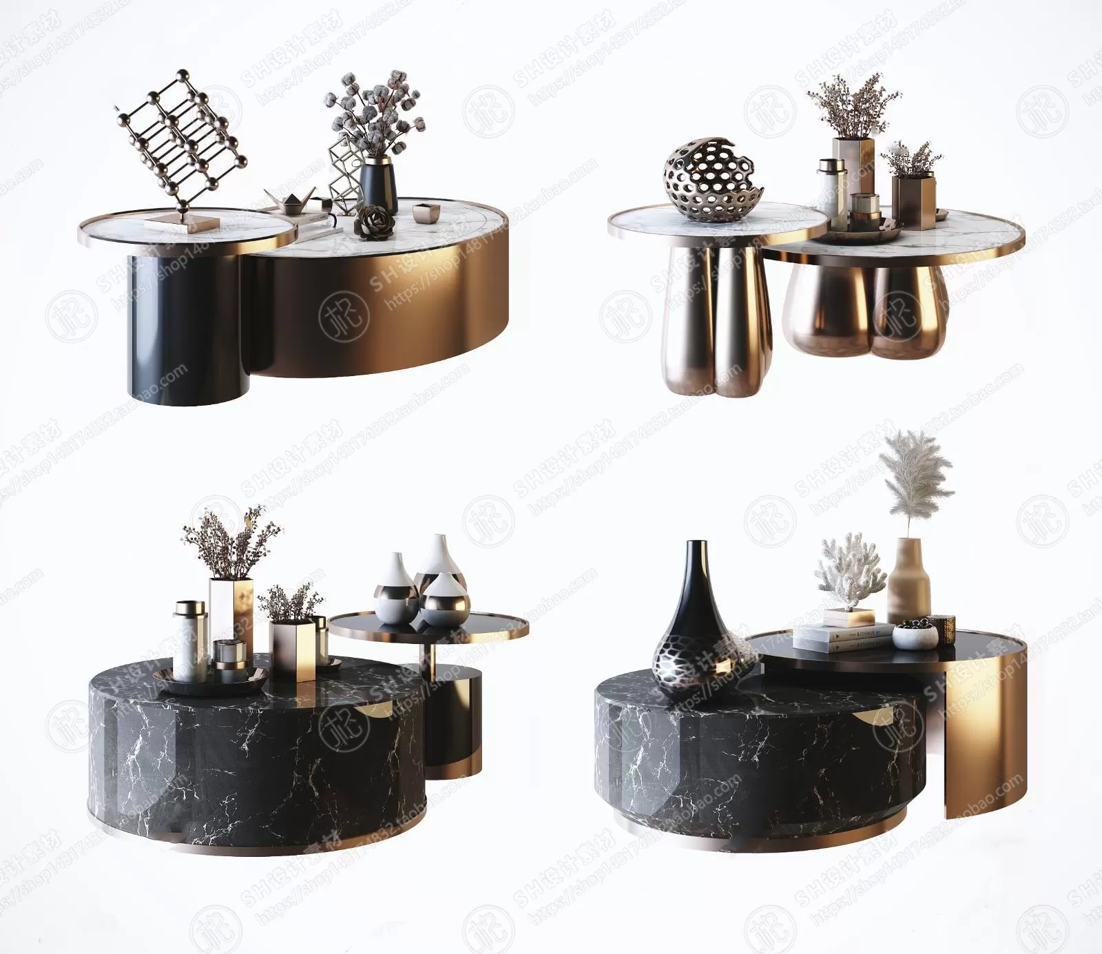 Tea Coffee Table – 3D Models – 1140