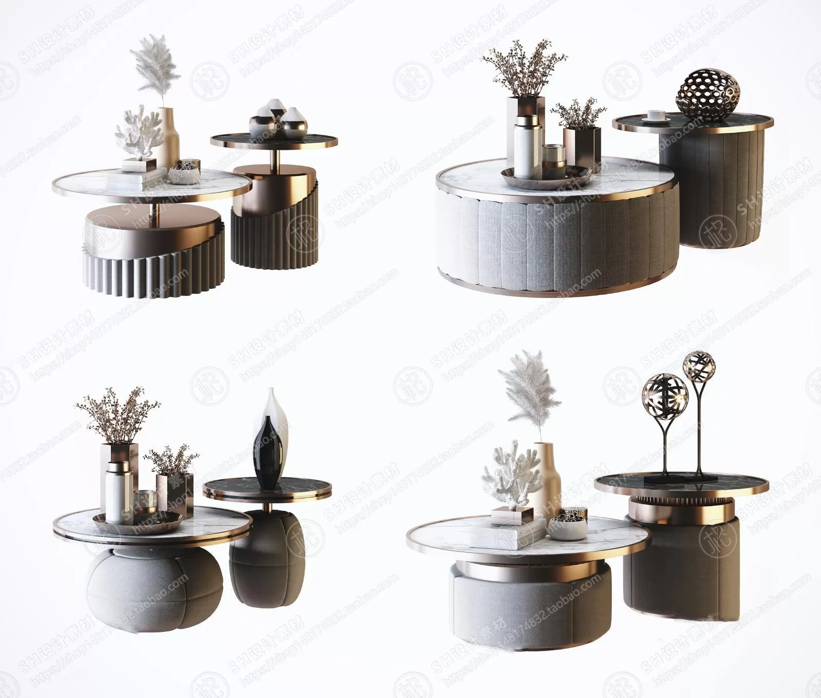 Tea Coffee Table – 3D Models – 1142