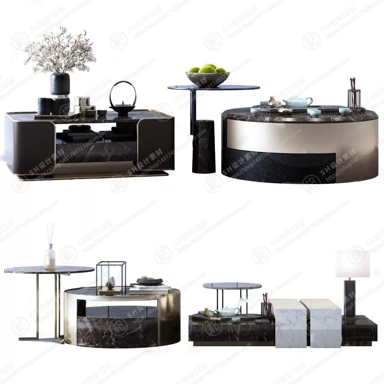 Tea Coffee Table – 3D Models – 1144