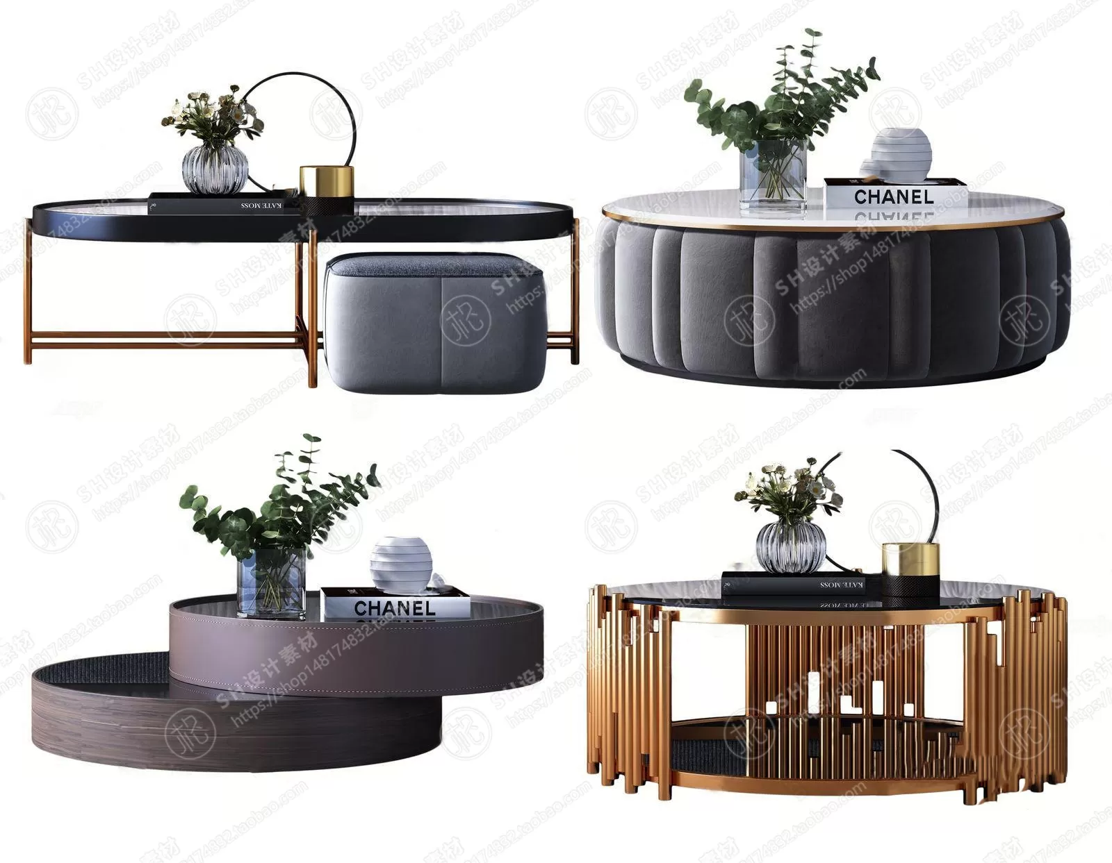 Tea Coffee Table – 3D Models – 1145