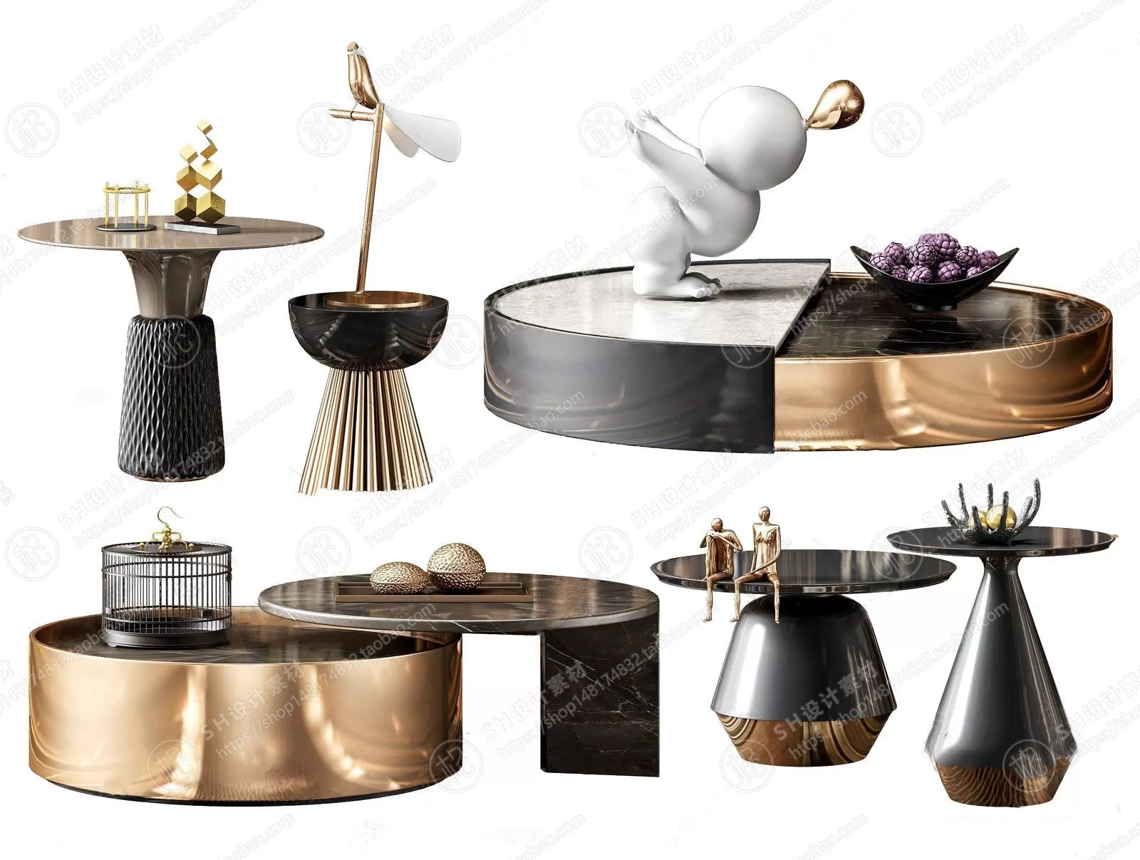 Tea Coffee Table – 3D Models – 1147