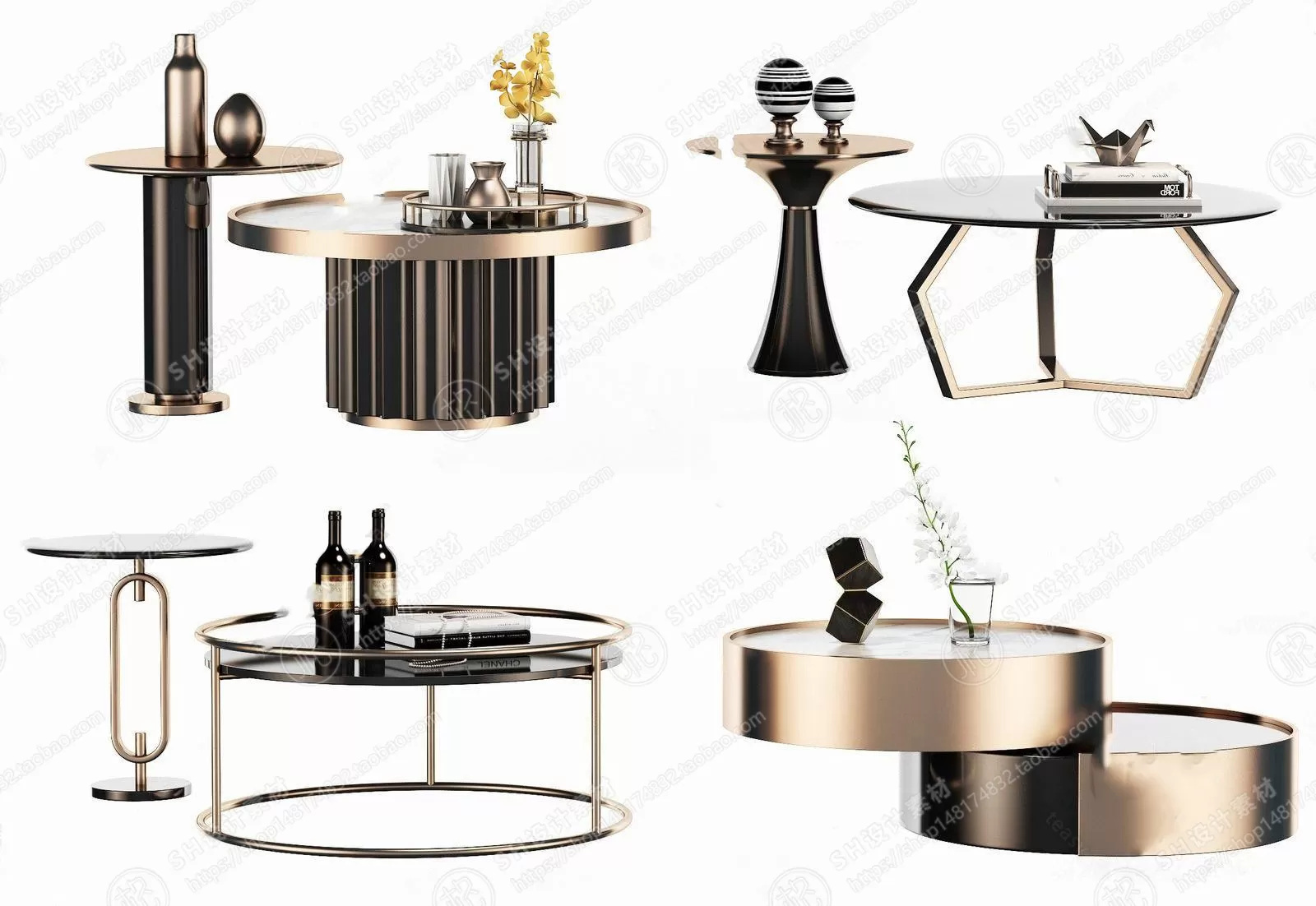 Tea Coffee Table – 3D Models – 1148