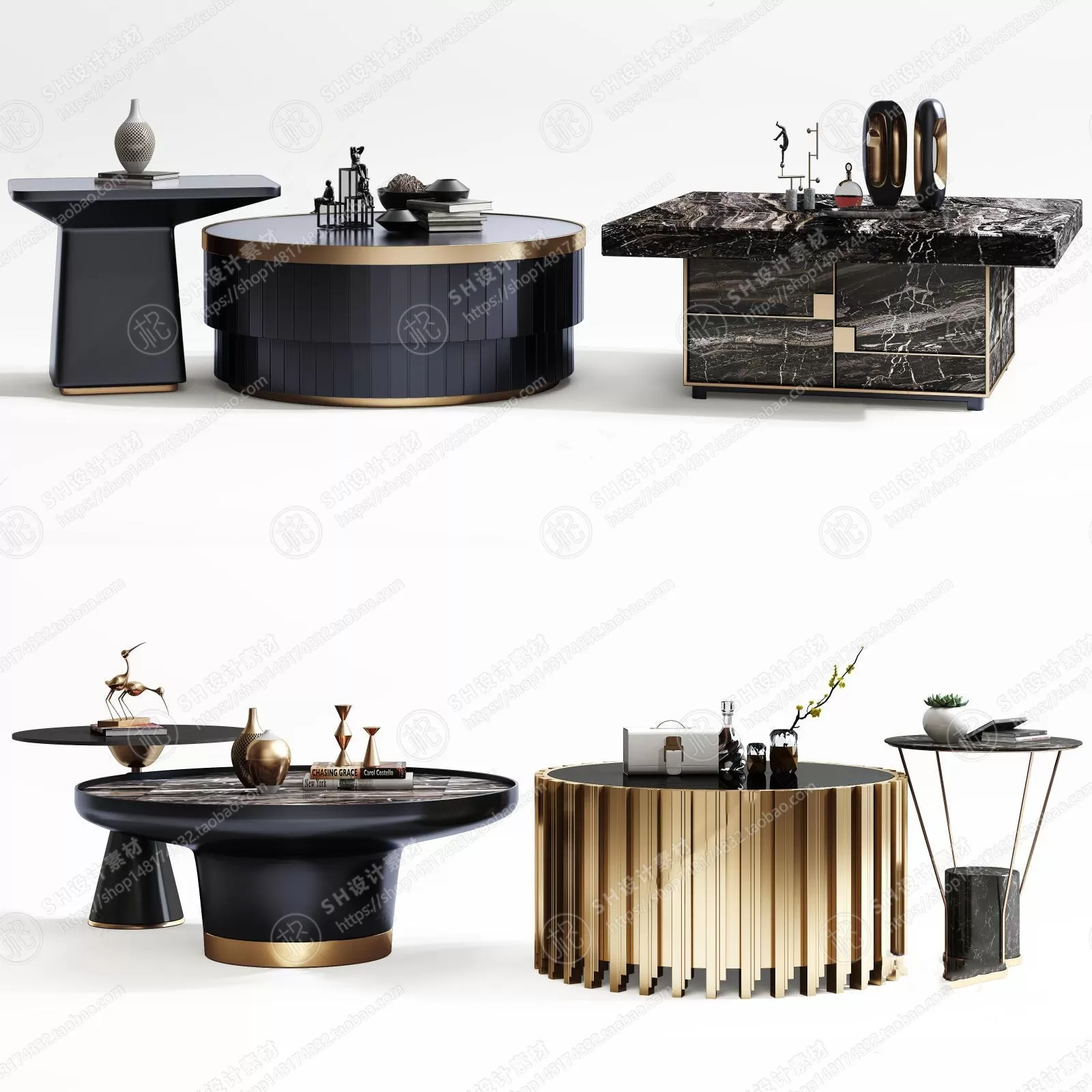 Tea Coffee Table – 3D Models – 1152