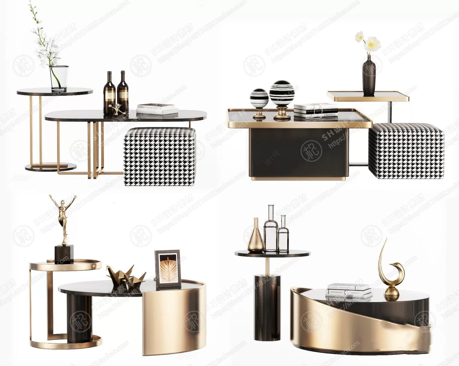 Tea Coffee Table – 3D Models – 1160