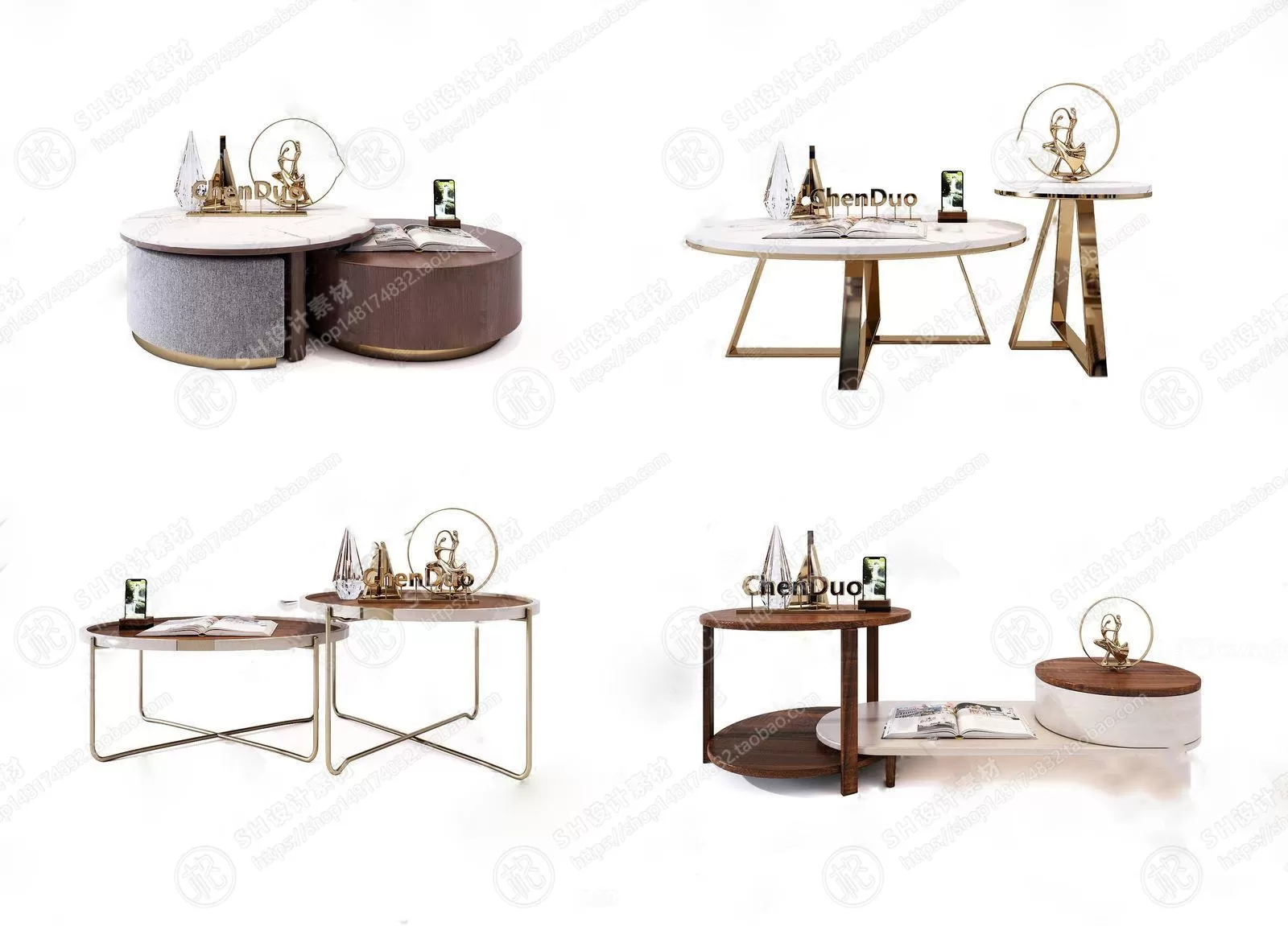 Tea Coffee Table – 3D Models – 1164