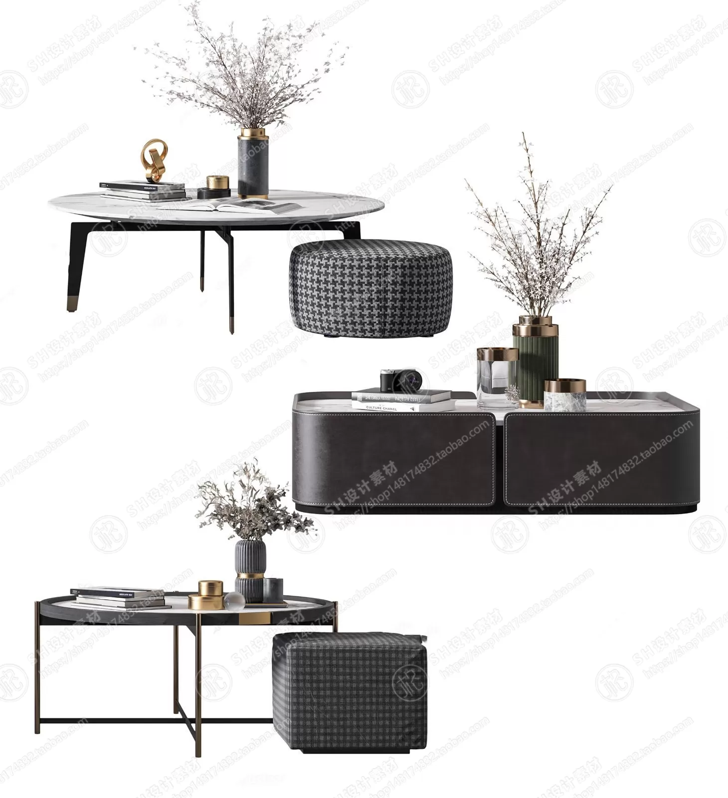 Tea Coffee Table – 3D Models – 1169