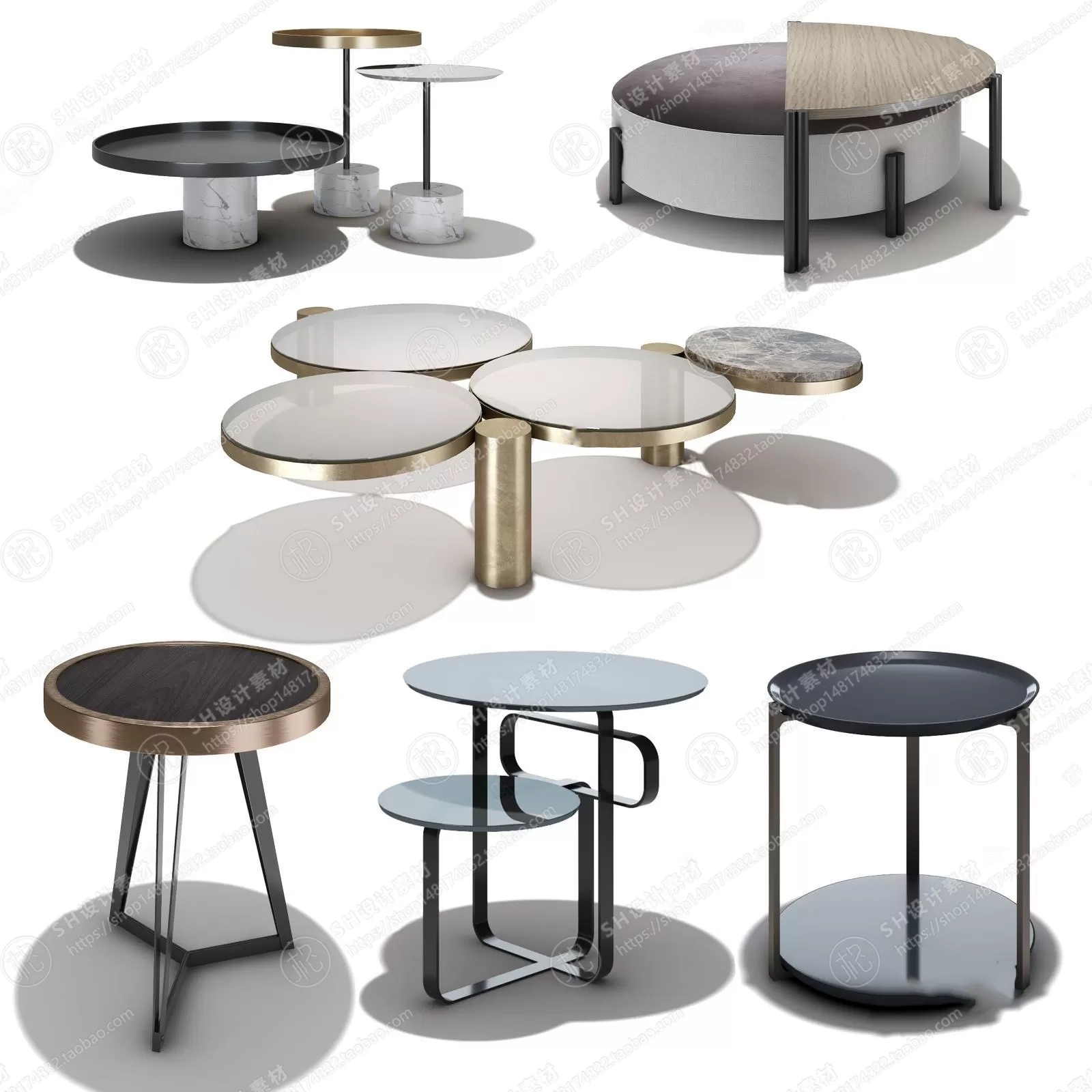 Tea Coffee Table – 3D Models – 1171