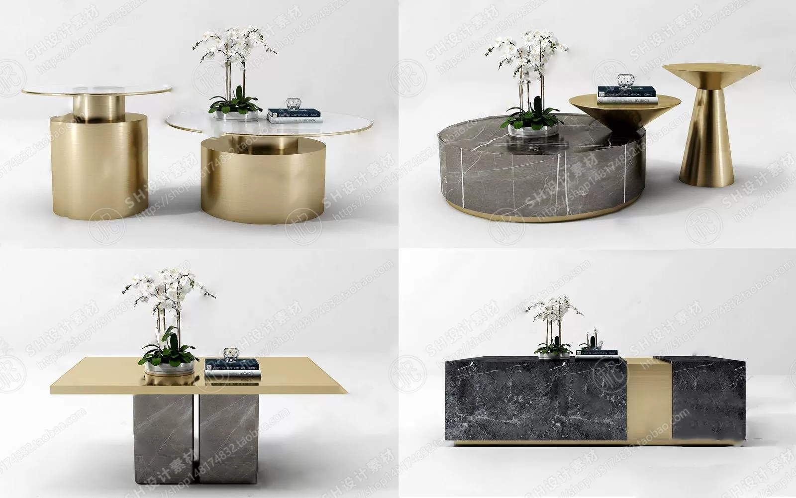 Tea Coffee Table – 3D Models – 1172