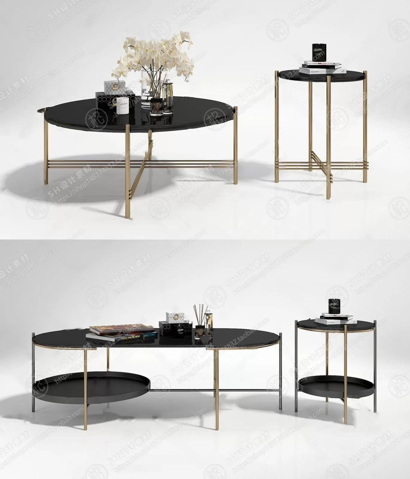 Tea Coffee Table – 3D Models – 1173