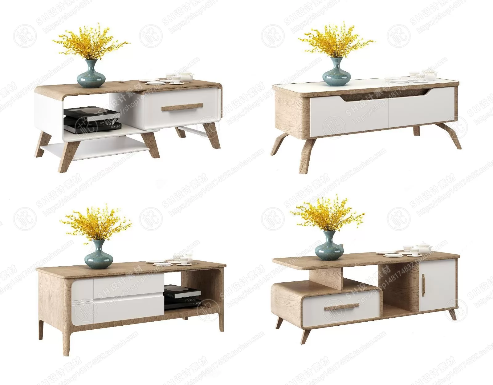 Tea Coffee Table – 3D Models – 1179