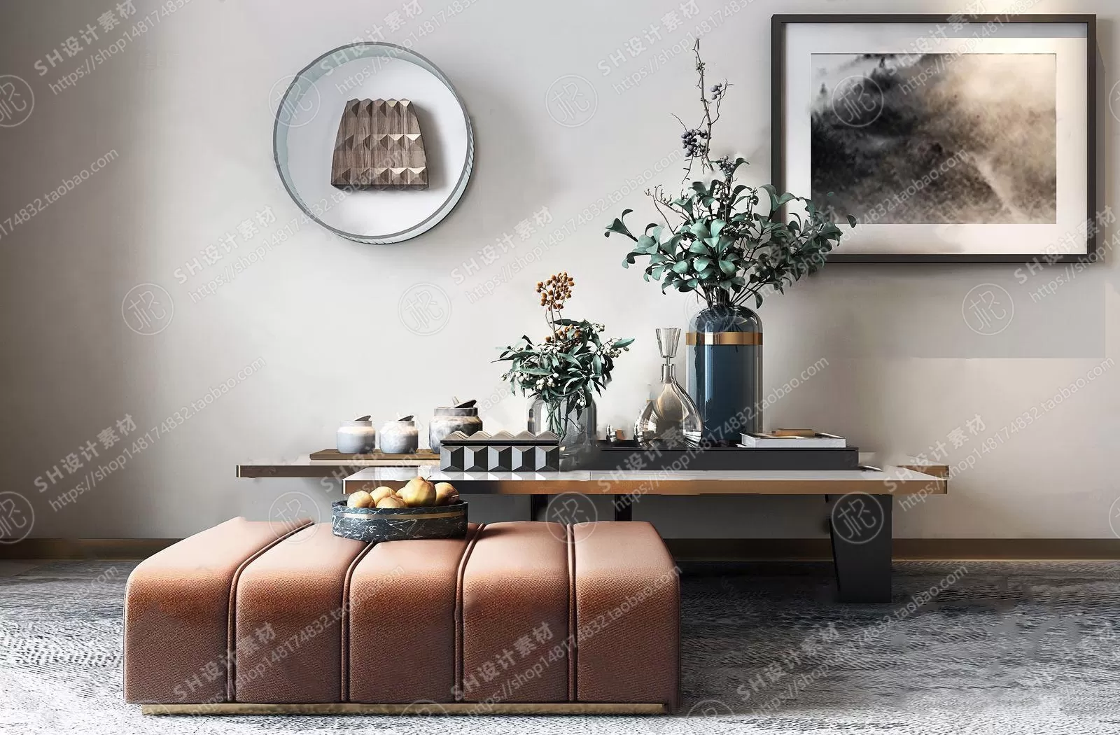 Tea Coffee Table – 3D Models – 1180