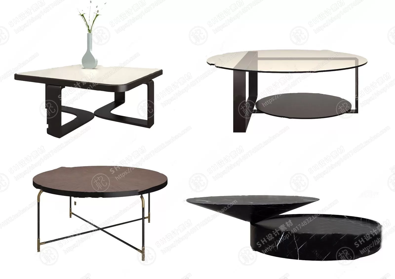 Tea Coffee Table – 3D Models – 1181