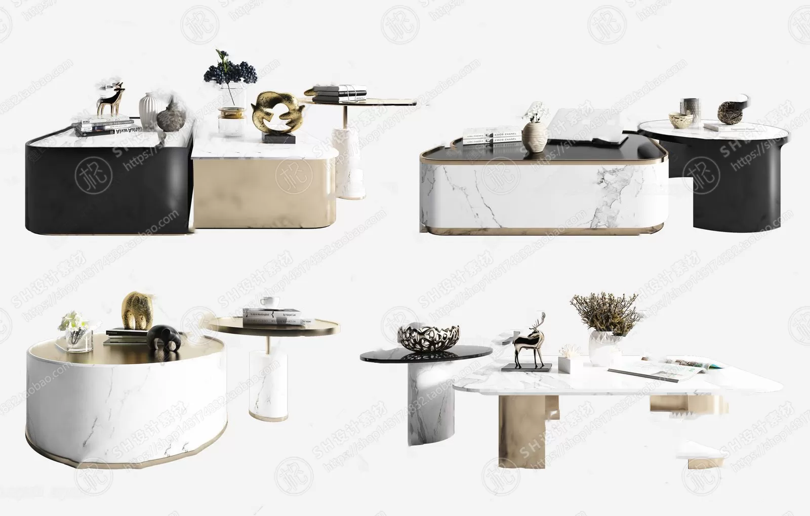 Tea Coffee Table – 3D Models – 1183
