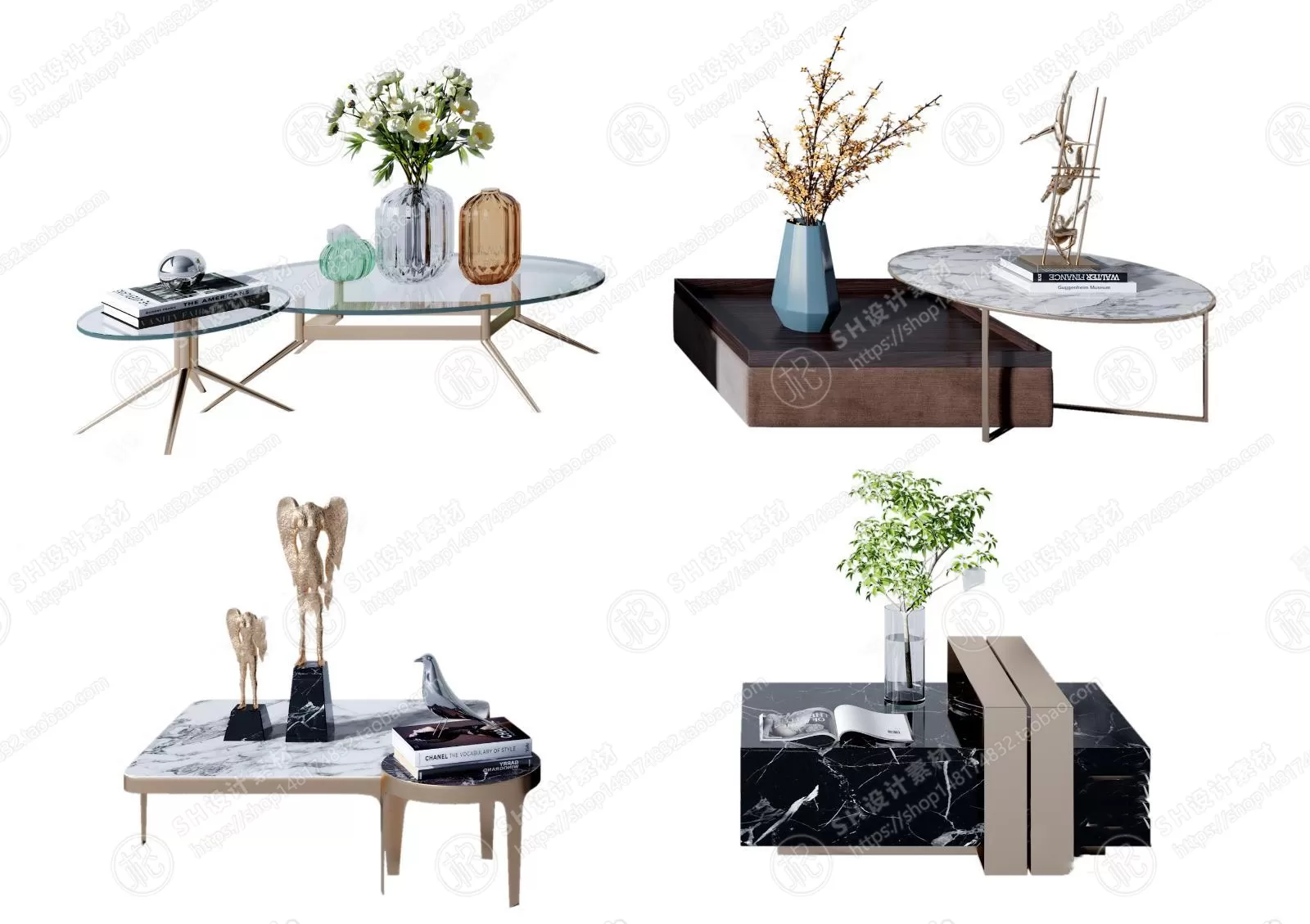 Tea Coffee Table – 3D Models – 1187