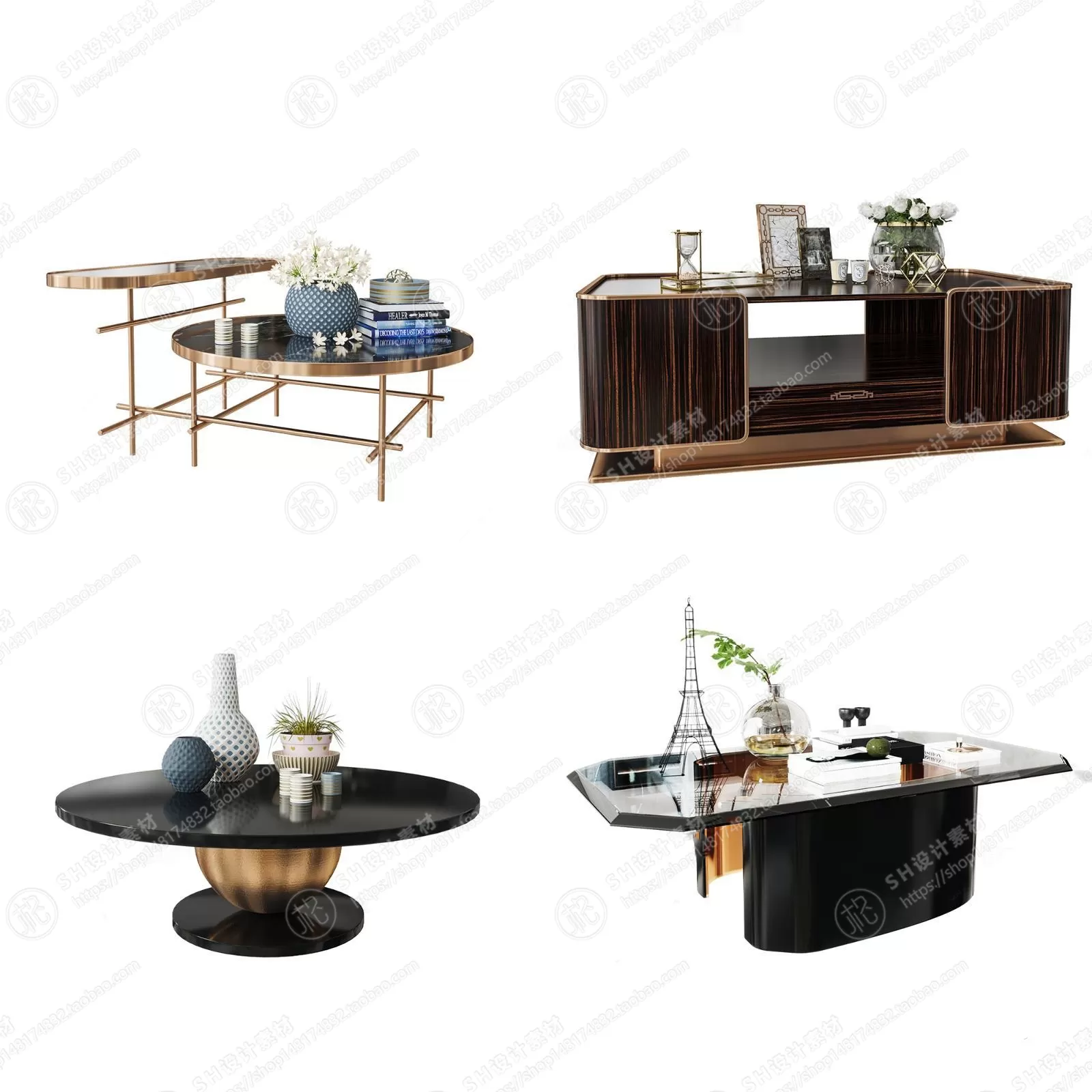 Tea Coffee Table – 3D Models – 1188