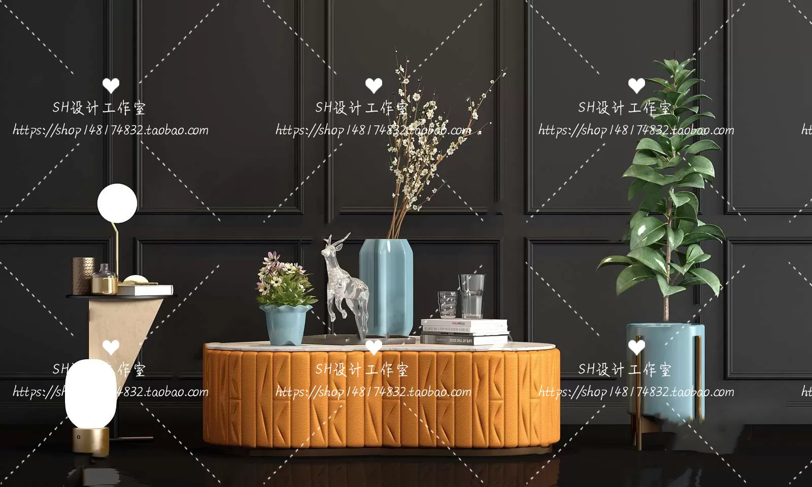 Tea Coffee Table – 3D Models – 1189