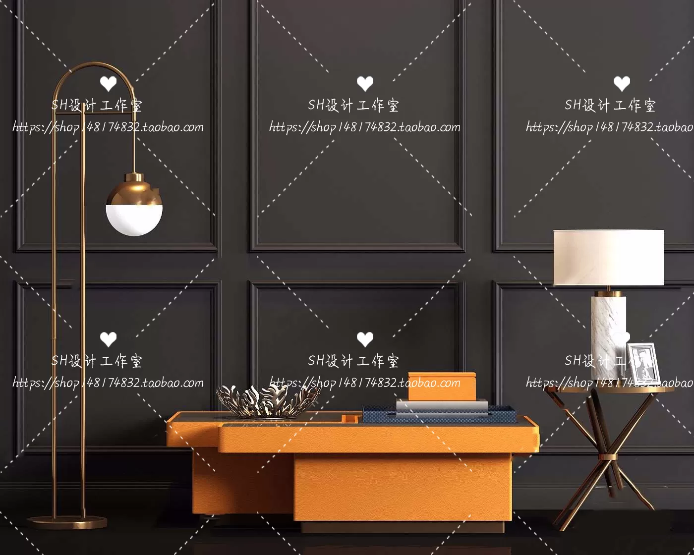 Tea Coffee Table – 3D Models – 1190