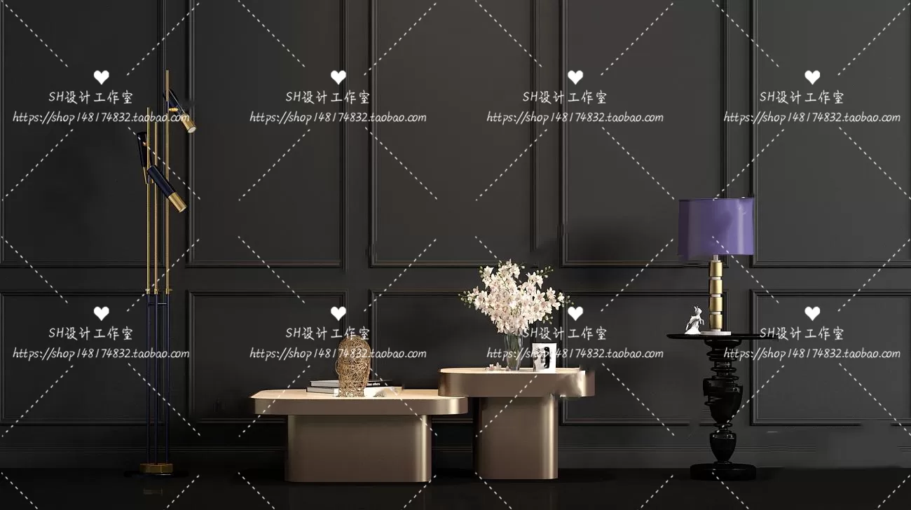 Tea Coffee Table – 3D Models – 1192