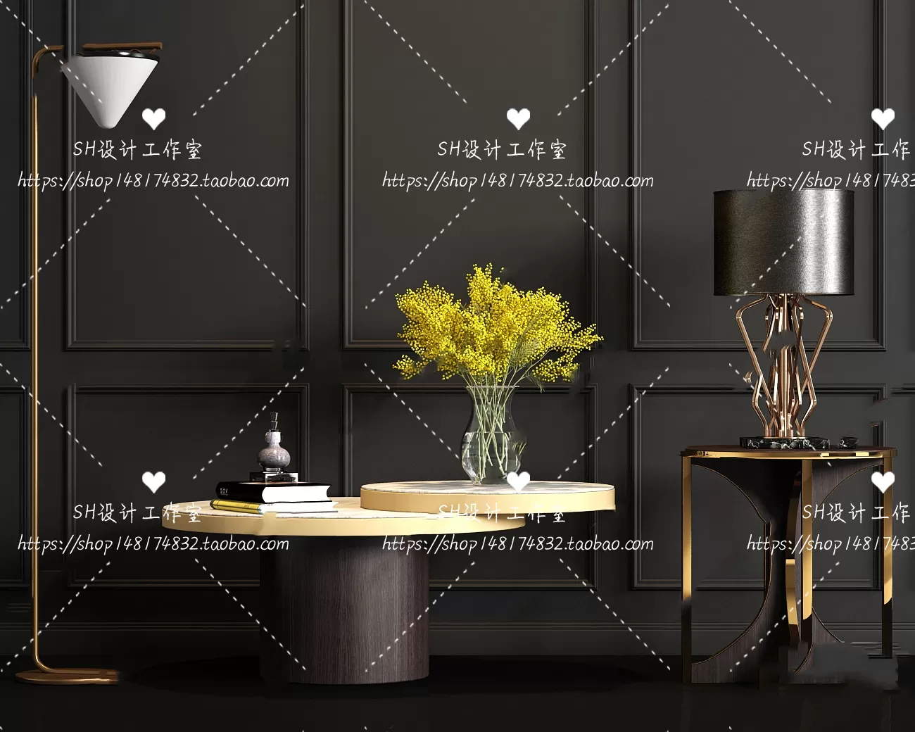 Tea Coffee Table – 3D Models – 1193