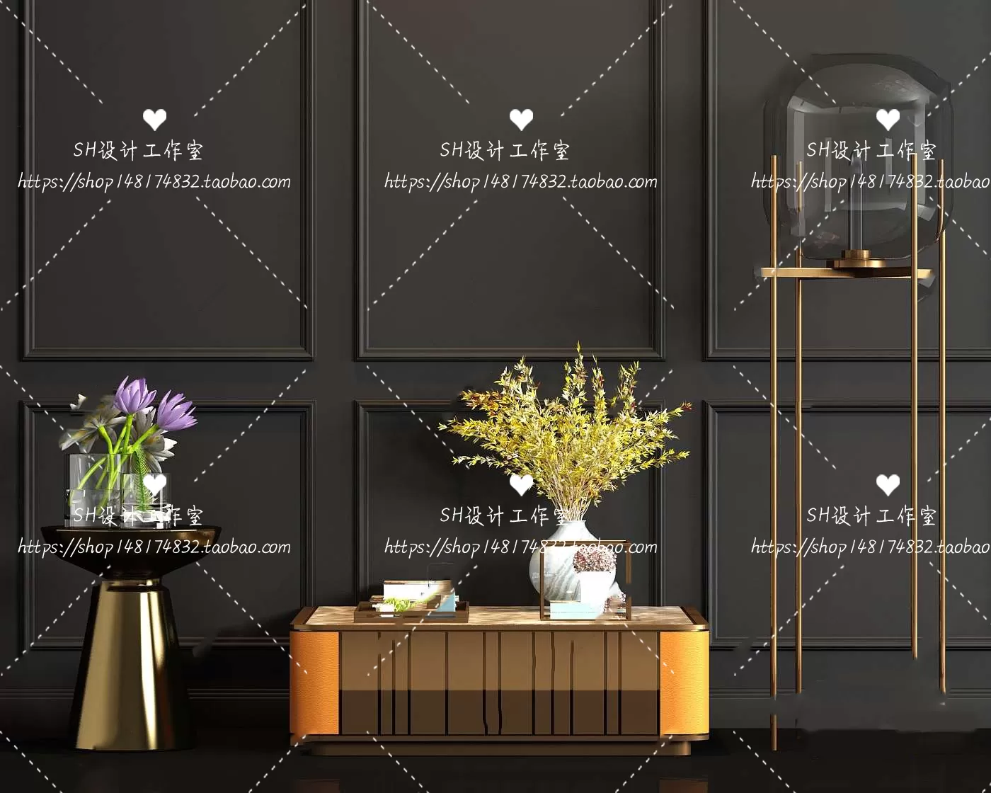 Tea Coffee Table – 3D Models – 1194