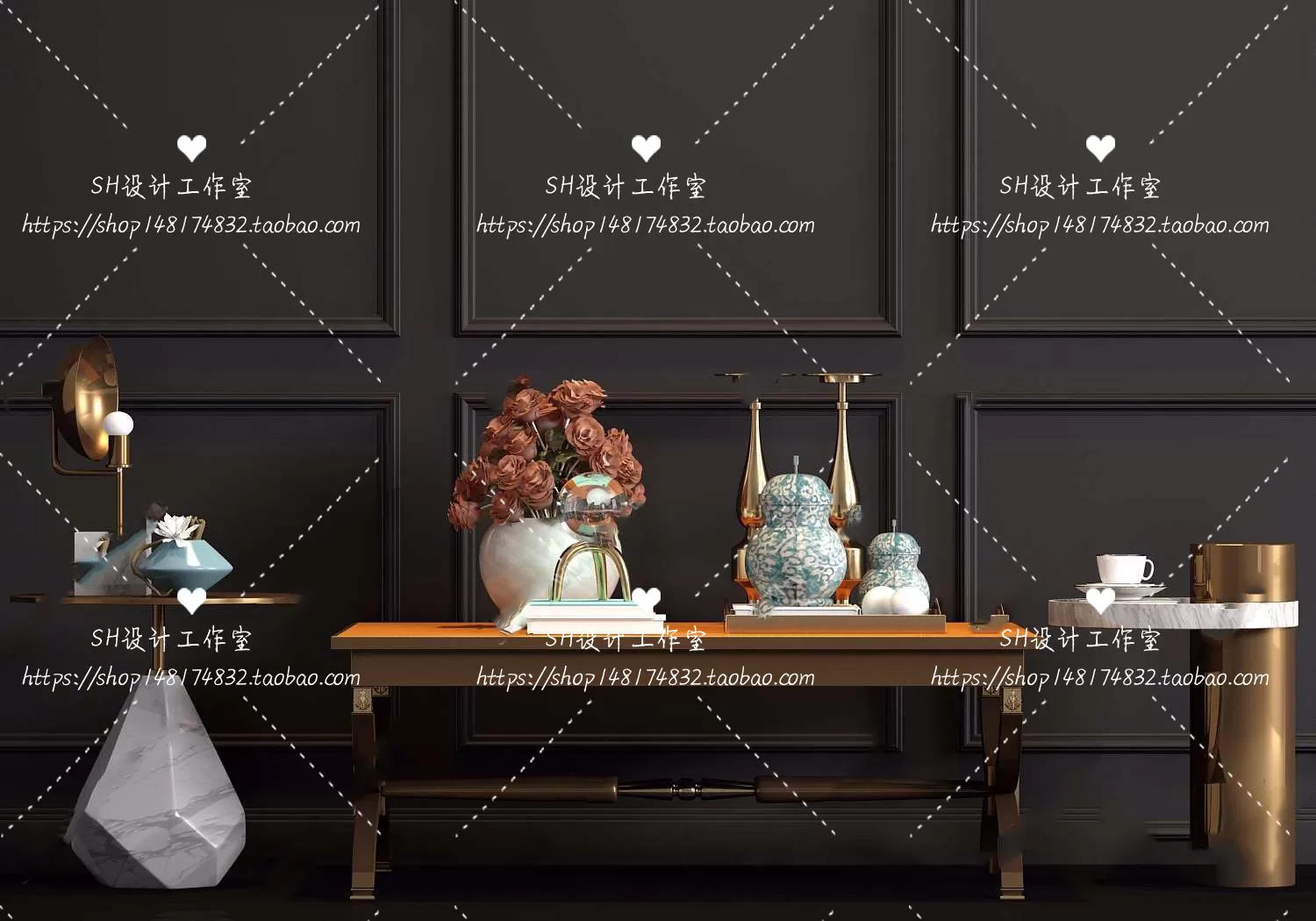 Tea Coffee Table – 3D Models – 1195