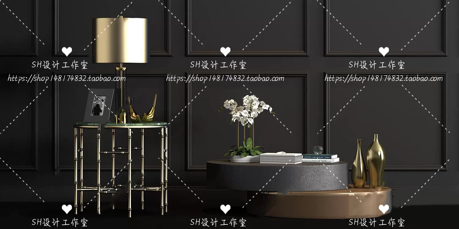 Tea Coffee Table – 3D Models – 1197