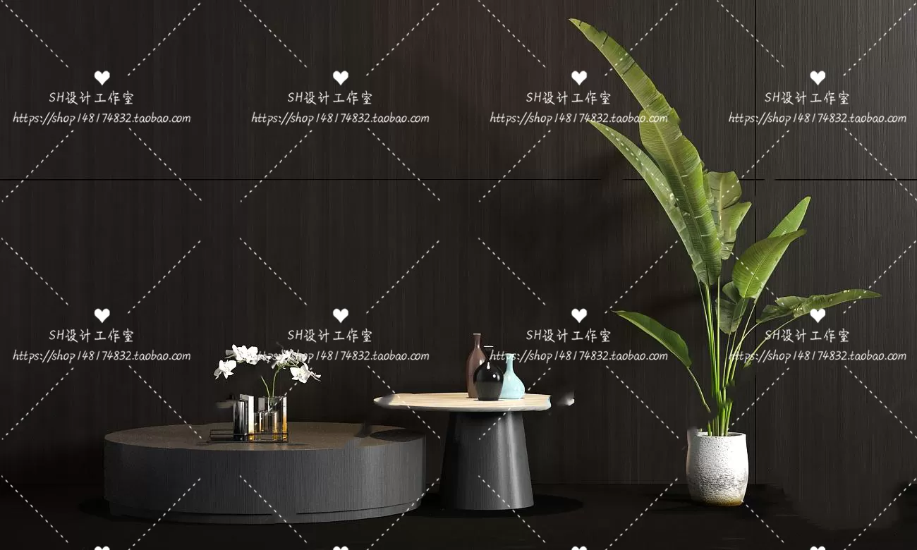 Tea Coffee Table – 3D Models – 1198