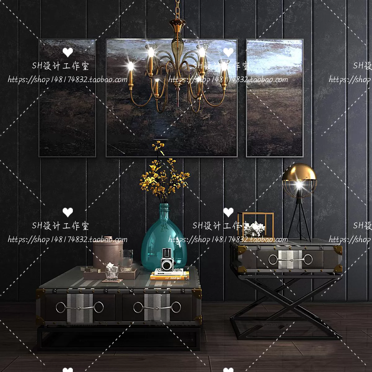 Tea Coffee Table – 3D Models – 1199