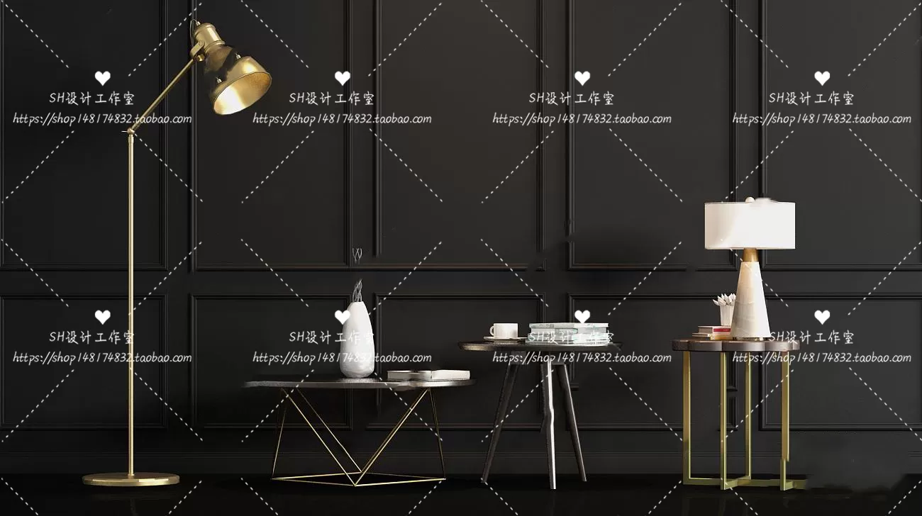 Tea Coffee Table – 3D Models – 1200