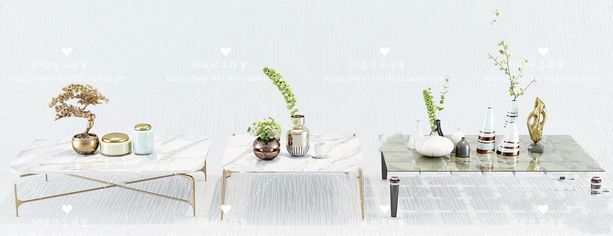 Tea Coffee Table – 3D Models – 1210