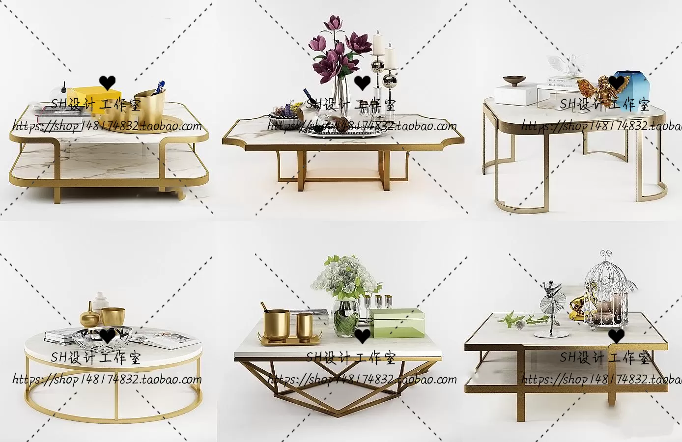 Tea Coffee Table – 3D Models – 1221
