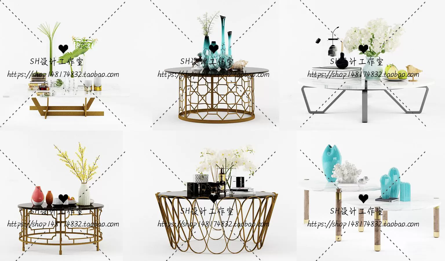 Tea Coffee Table – 3D Models – 1222