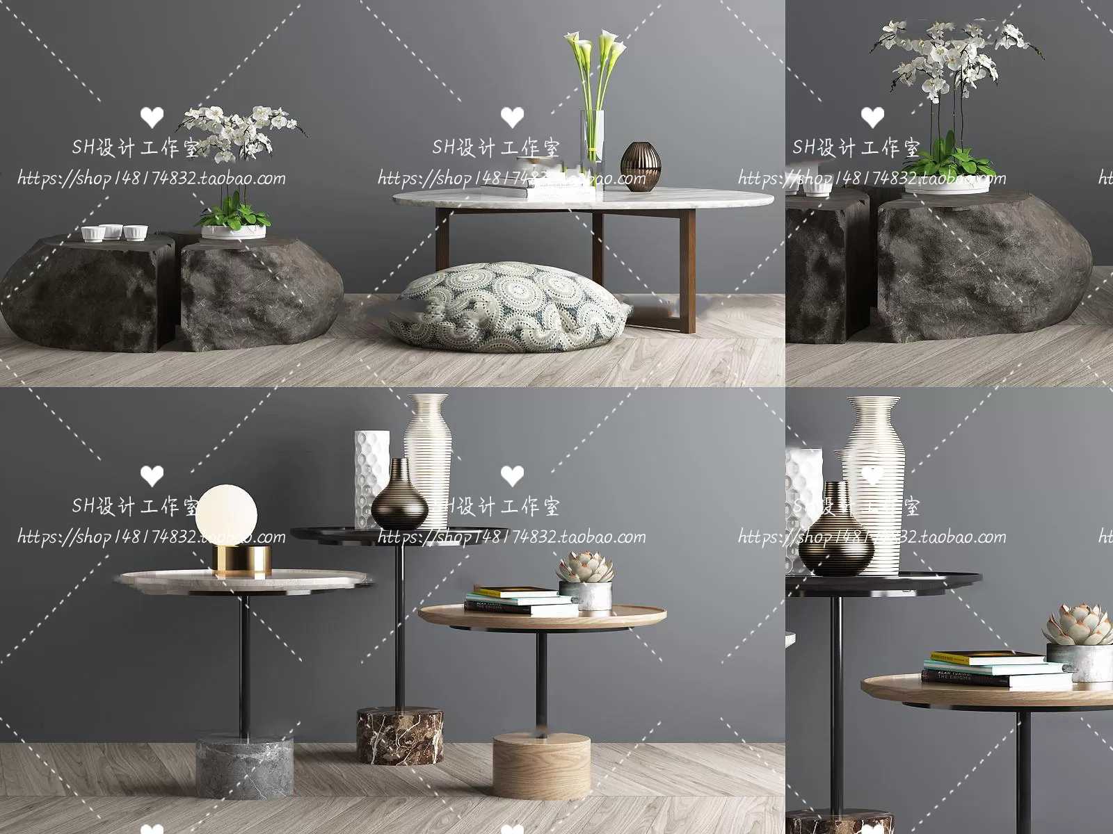 Tea Coffee Table – 3D Models – 1227