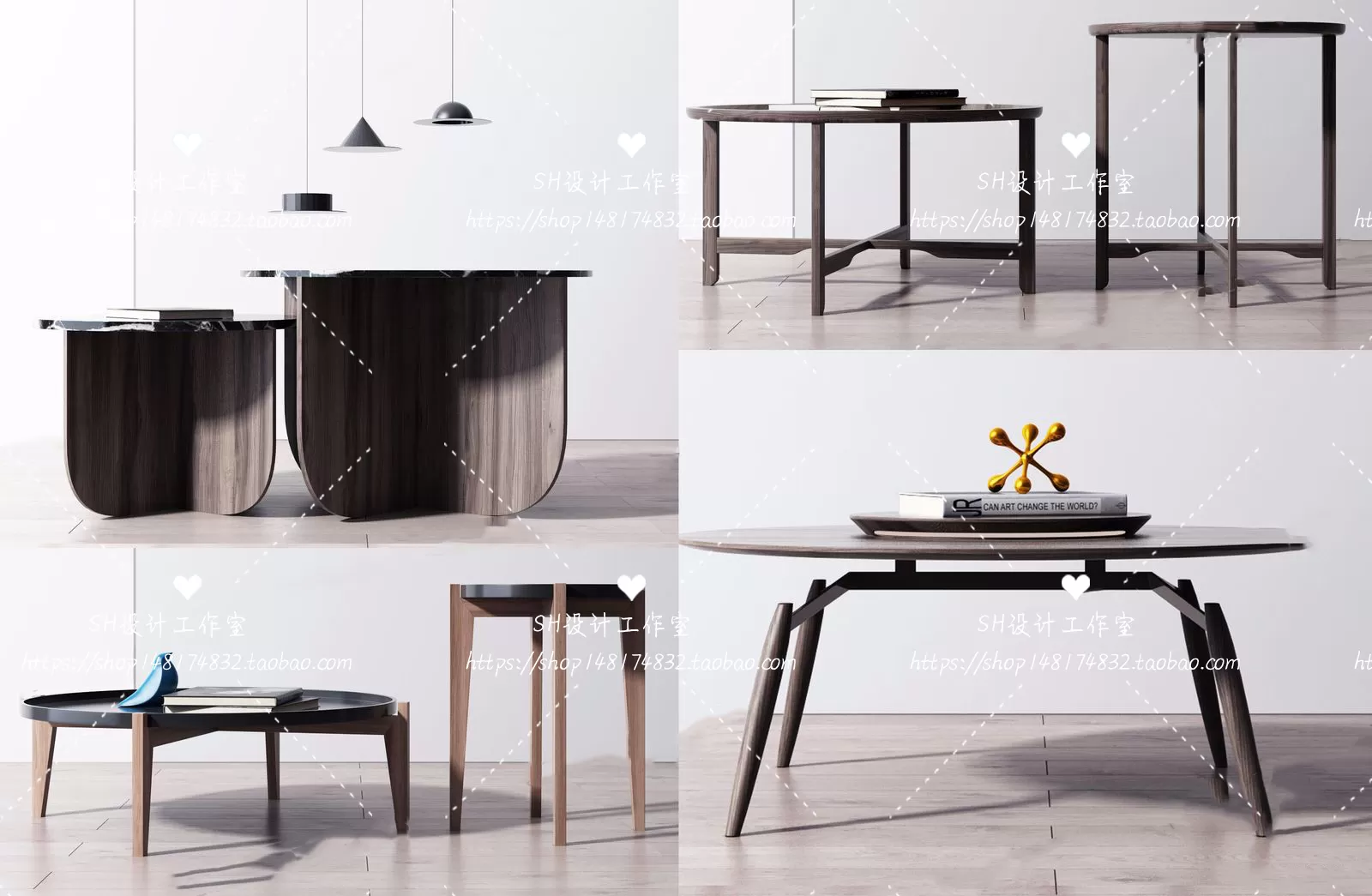 Tea Coffee Table – 3D Models – 1228