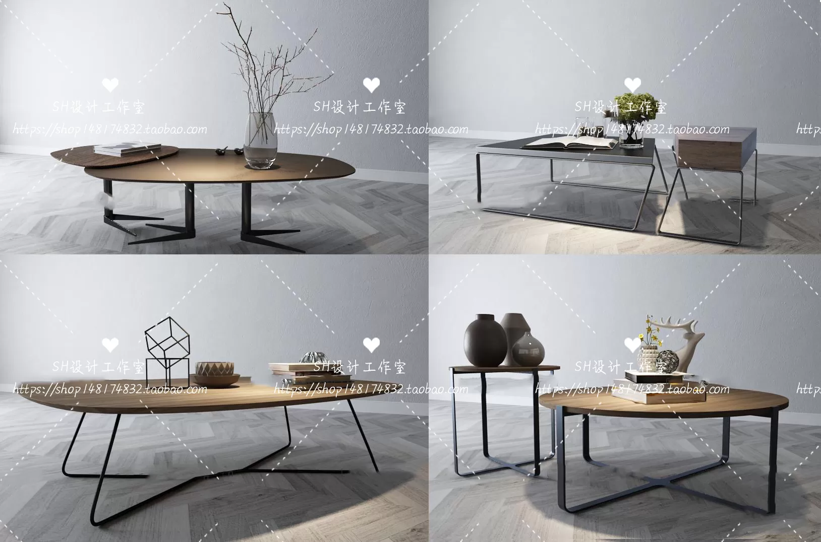 Tea Coffee Table – 3D Models – 1231