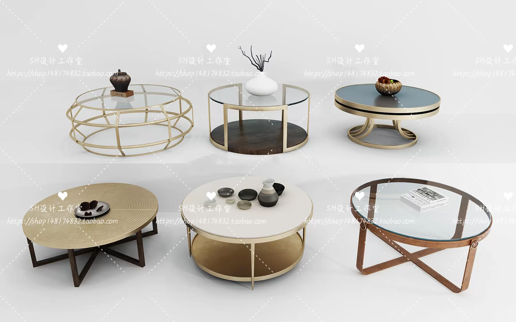 Tea Coffee Table – 3D Models – 1232