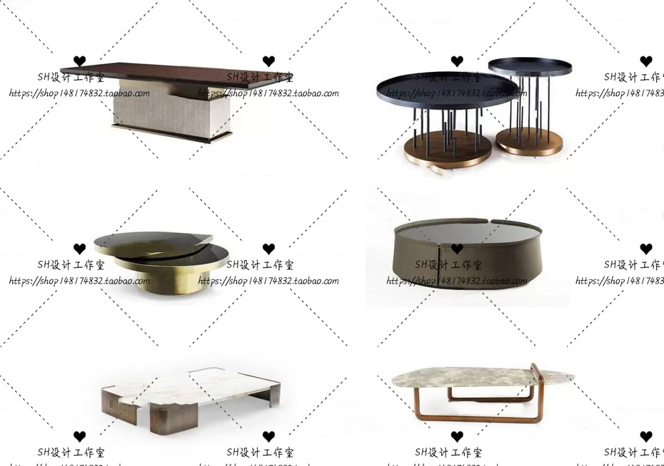 Tea Coffee Table – 3D Models – 1239 Tea Coffee Table – 3D Models – 1239