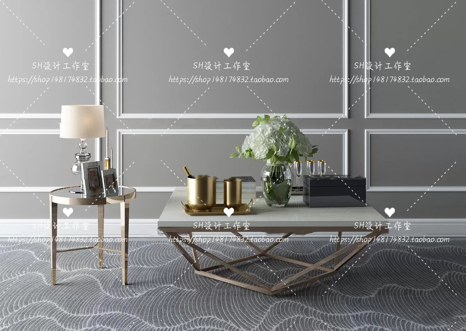 Tea Coffee Table – 3D Models – 1246 Tea Coffee Table – 3D Models – 1246