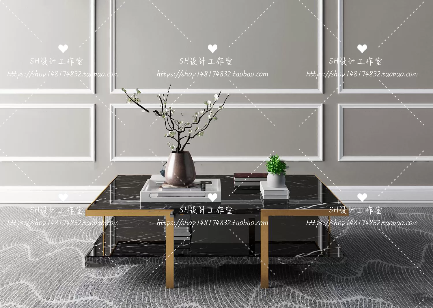 Tea Coffee Table – 3D Models – 1247 Tea Coffee Table – 3D Models – 1247