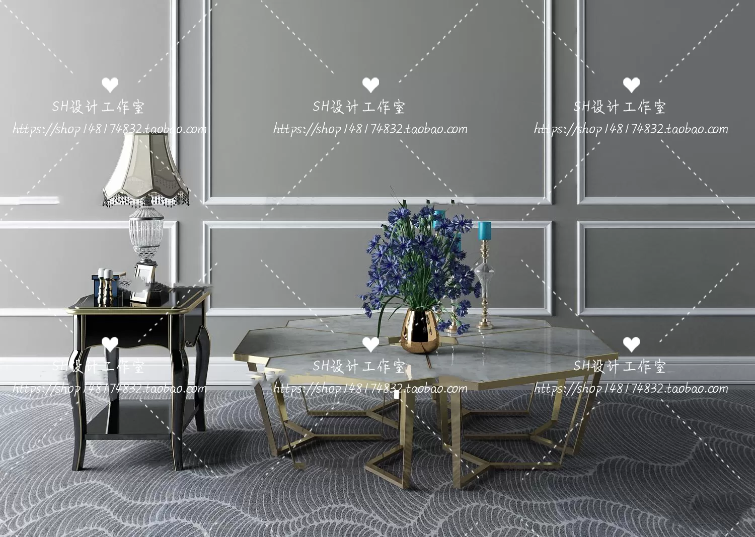 Tea Coffee Table – 3D Models – 1248 Tea Coffee Table – 3D Models – 1248