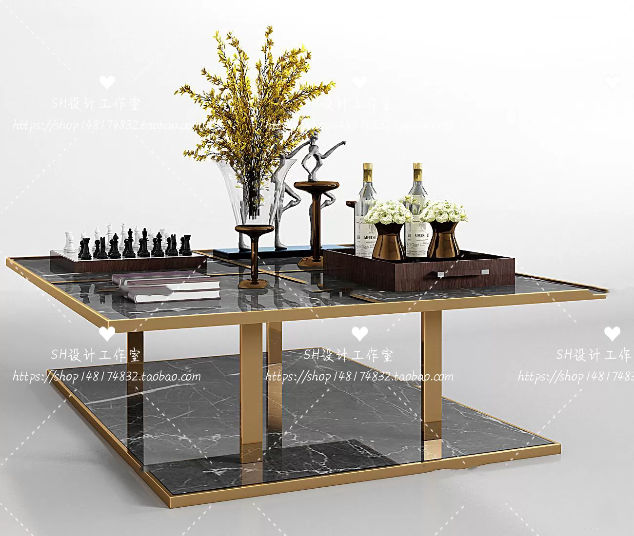 Tea Coffee Table – 3D Models – 1261
