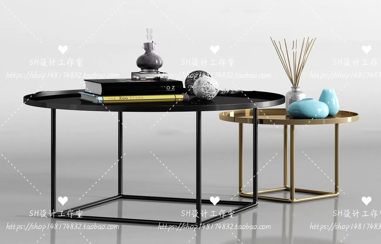 Tea Coffee Table – 3D Models – 1264
